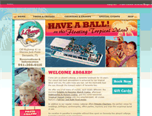 Tablet Screenshot of lebargetropicalcruises.com